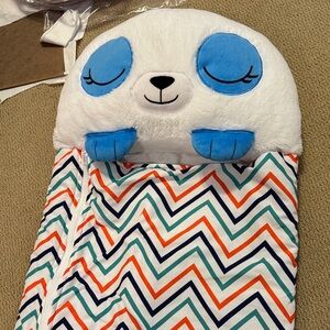 Happy Napper Kids Sleeping Bag - Blue, White, and Orange- 2-4 years